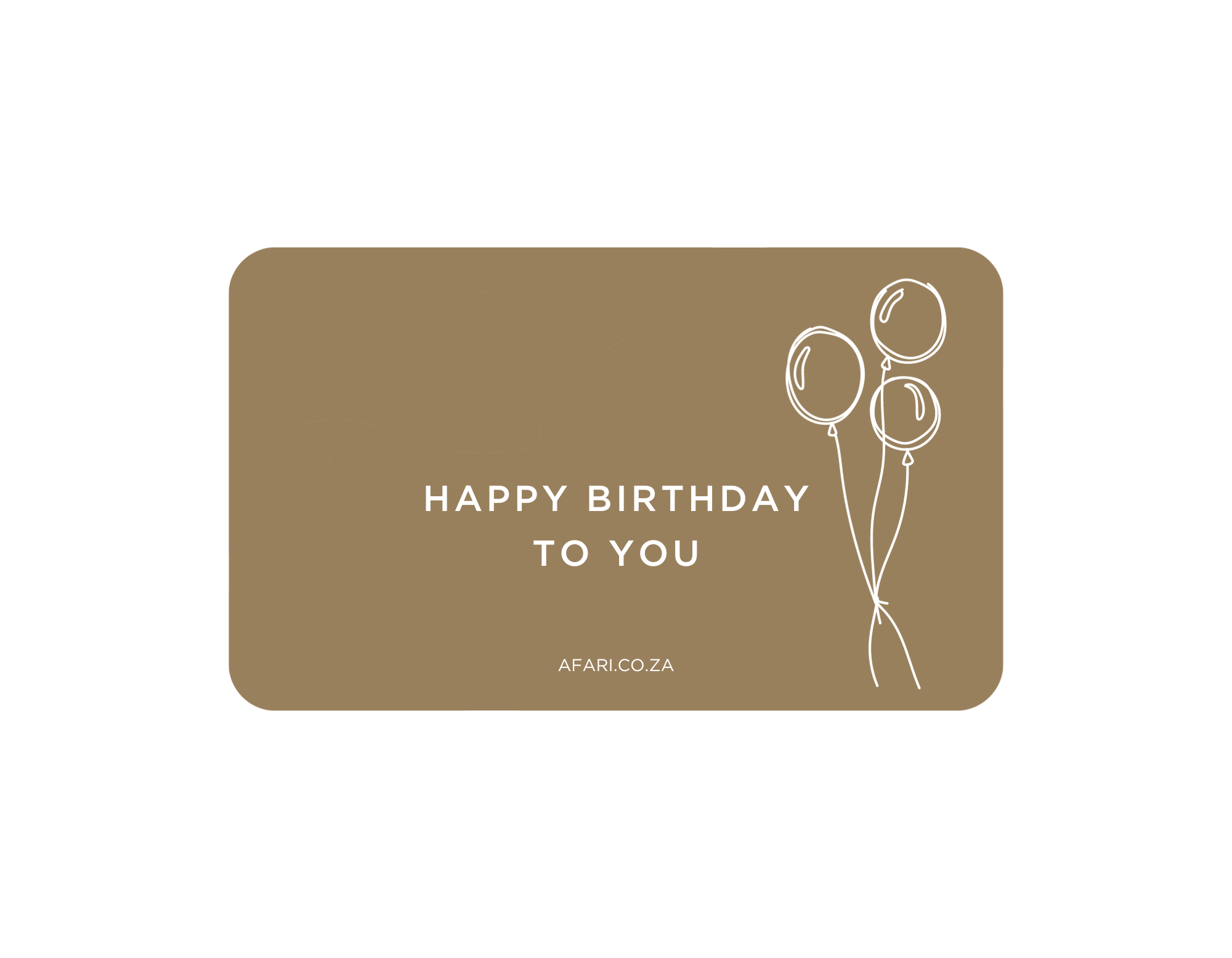 Afari Birthday Gift Card