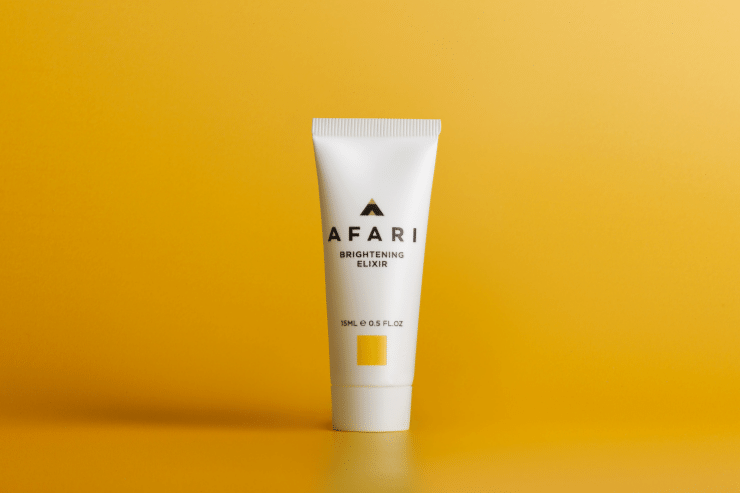 Afari Brightening Elixir mini is a vitamin C serum that gives you an instant glow