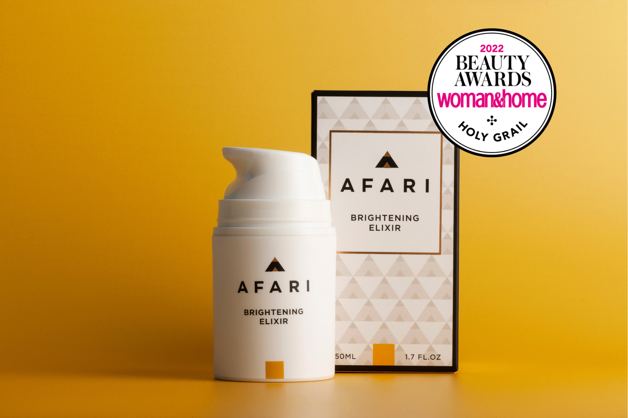 Award winning Brightening Elixir Serum - Afari Skincare South Africa enriched with indigenous Bulbine which helps even skin tone and fade dark marks and spots