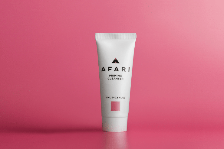 The bestselling Afari Priming Cleanser is now available in a travel size mini 